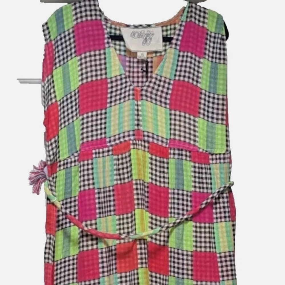 New With Tags 1X PLUS SIZE WOMEN'S ACE & JIG JULES DRESS MIXER MAXI REVERSIBLE N